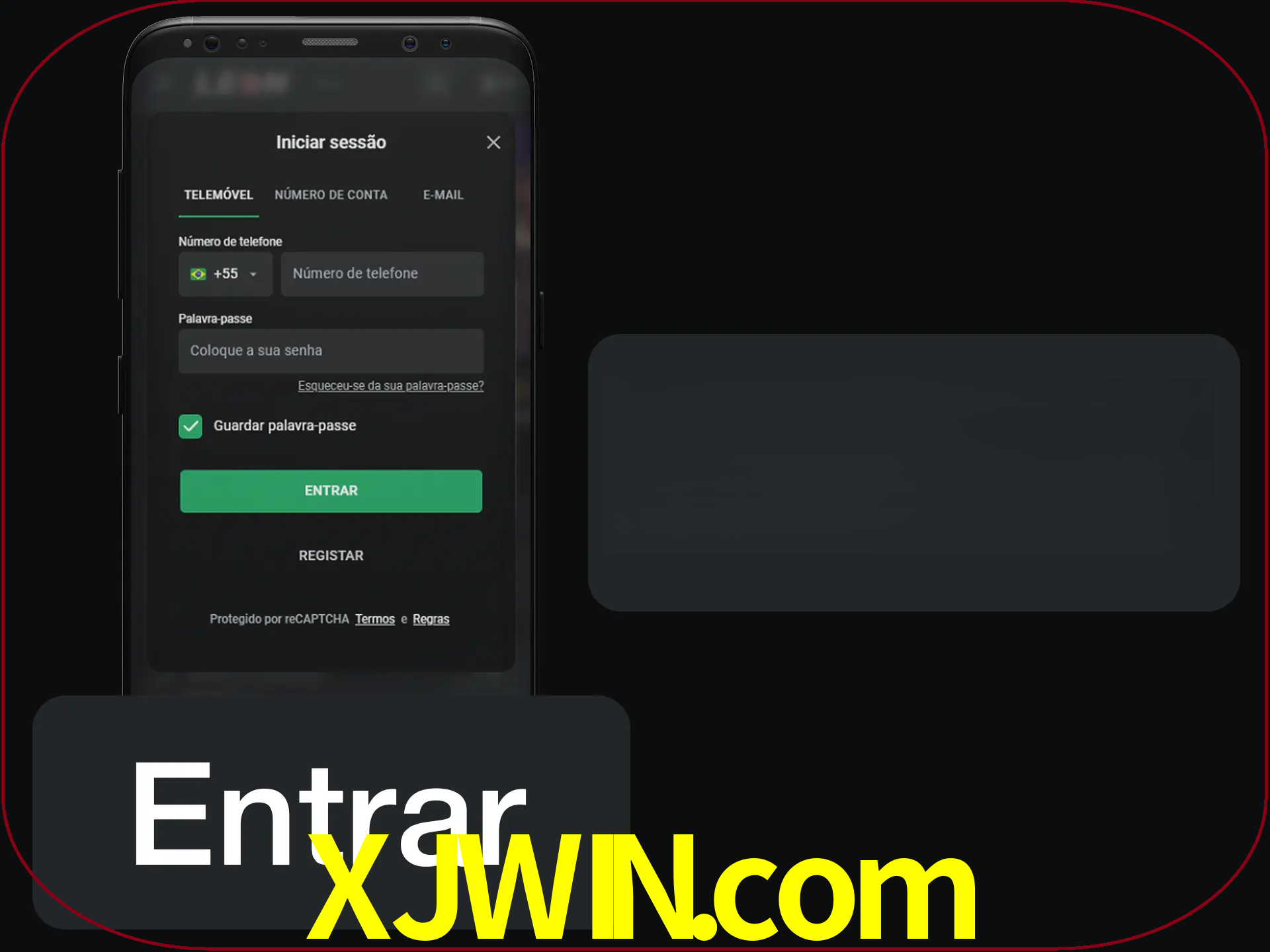 Faça o login para começar a apostar e jogar no cassino.